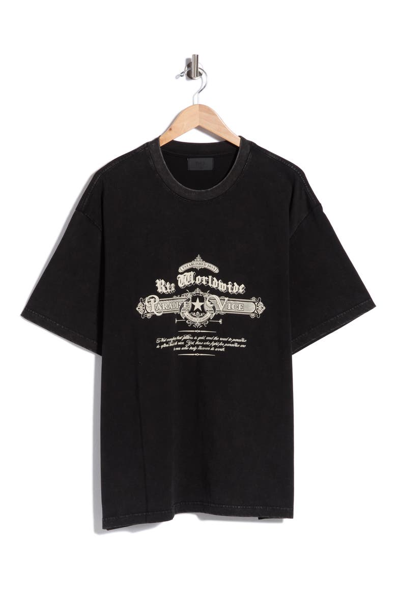 Colin Graphic T-Shirt, Alternate, color, BLACK RETRO PARADISE