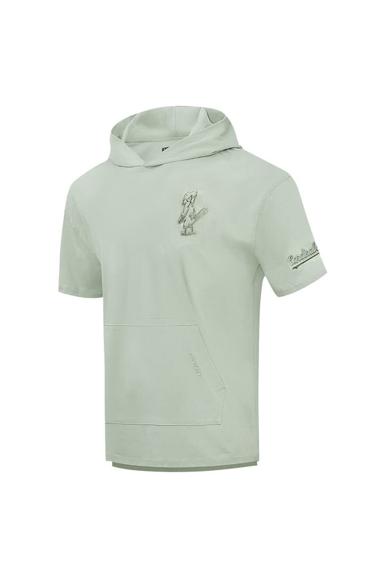 Men's Pro Standard Green St. Louis Cardinals Neutral Short Sleeve Hoodie T-Shirt, Alternate, color, Green