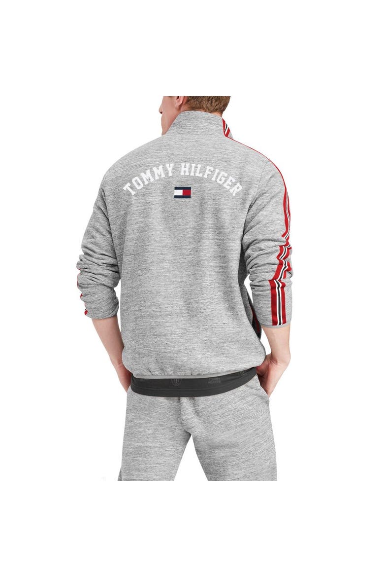 Men's Tommy Hilfiger Heathered Gray Atlanta Falcons Mario Quarter-Zip Jacket, Alternate, color, Heather Gray