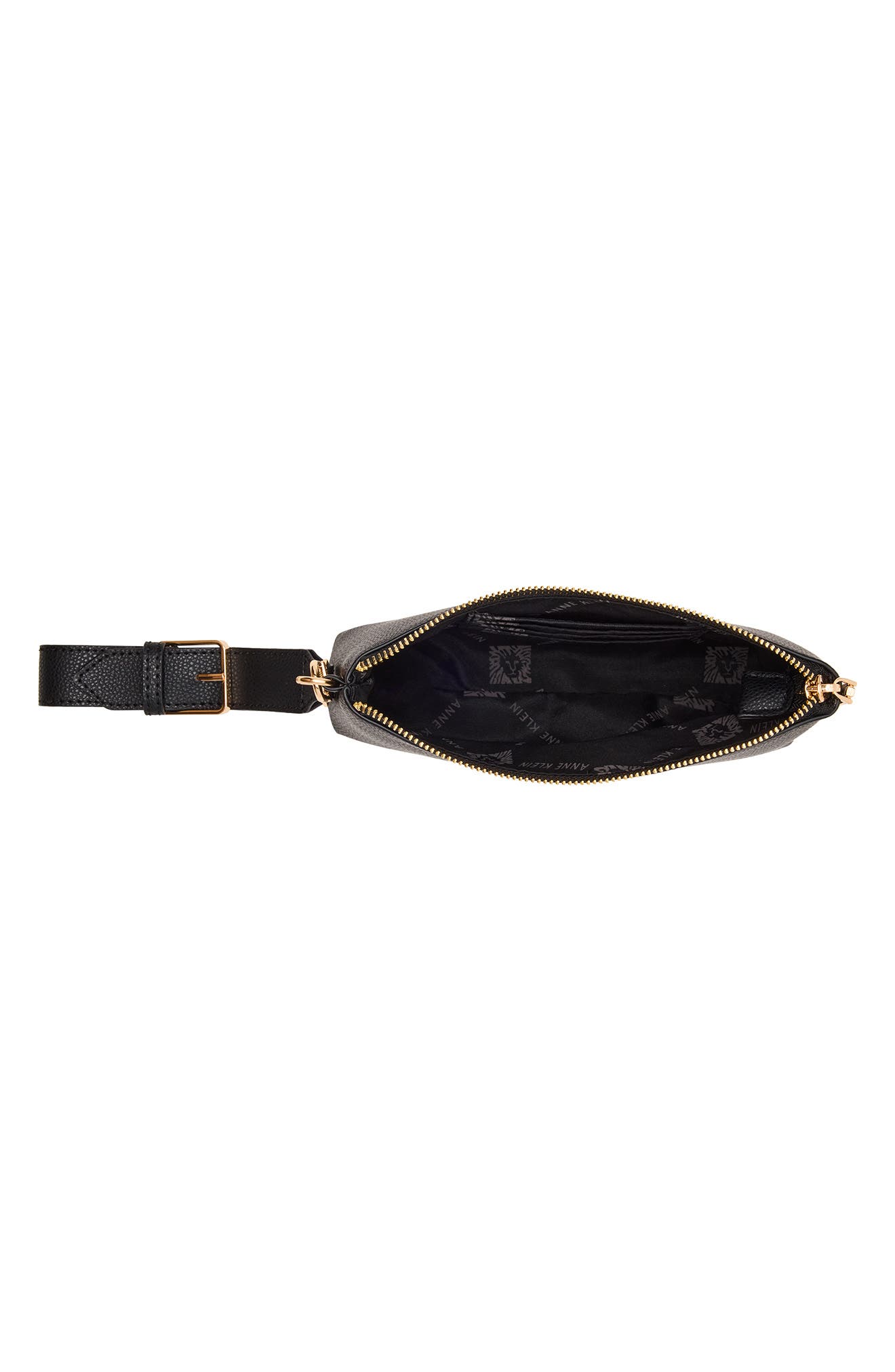 Anne Klein Large Wrist Pouch, Alternate, color, Black