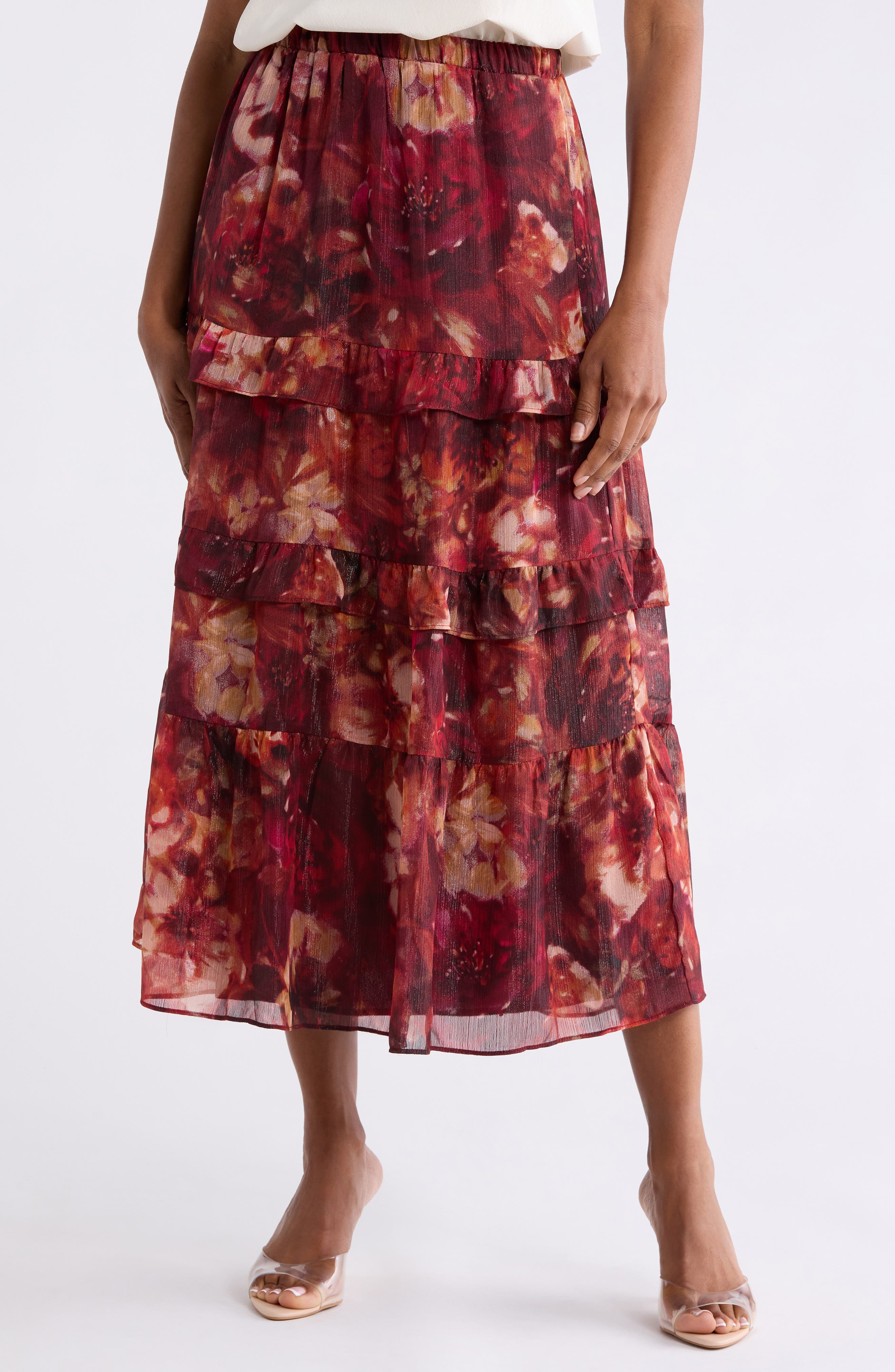 Ruffled Tiered Skirt
