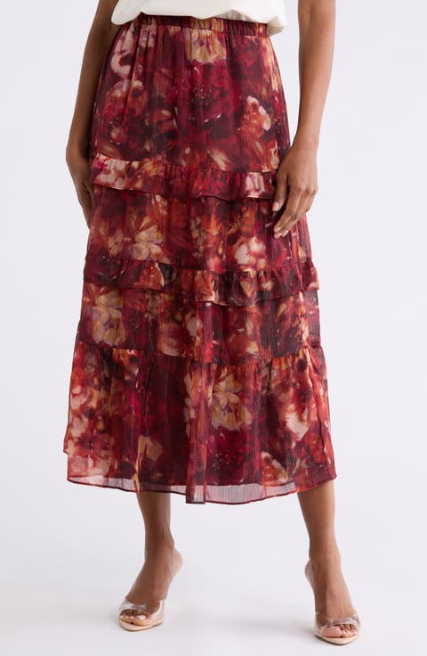 Ruffled Tiered Skirt
