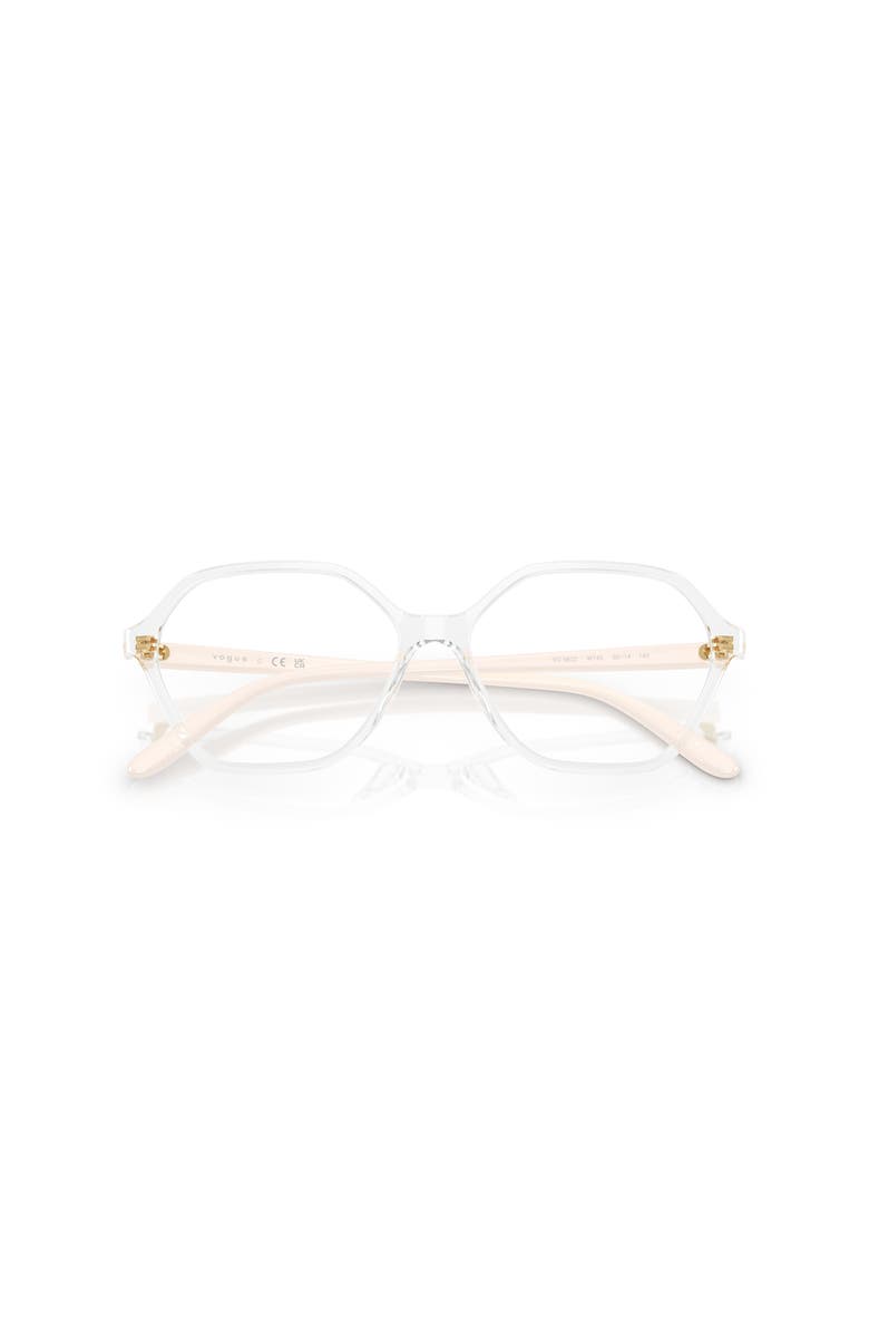 Vogue Eyewear 53mm Irregular optical glasses, Alternate, color, Transparent