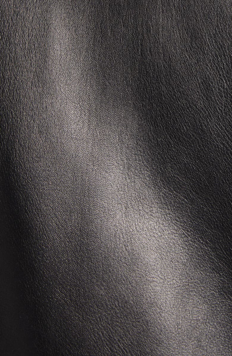 TOM FORD Quilted Lining Lambskin Leather Biker Jacket, Alternate, color, Lb999 Black