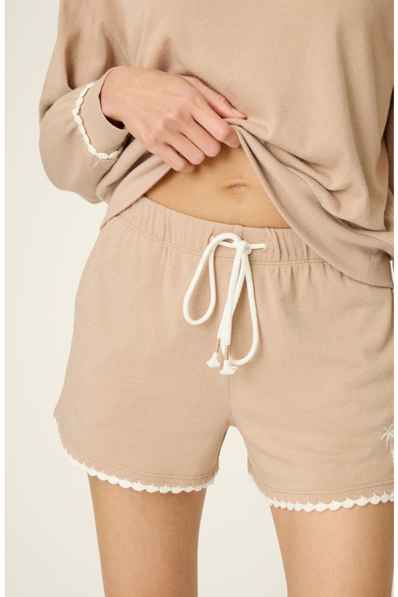 Palms Away Lounge Shorts, Alternate, color, WARM TAUPE
