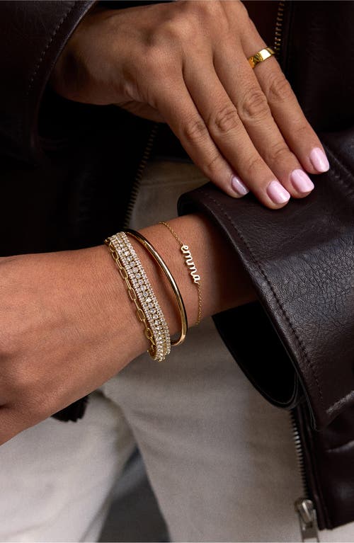 Baublebar Elaine Layered Cubic Zirconia Slider Bracelet In Gold