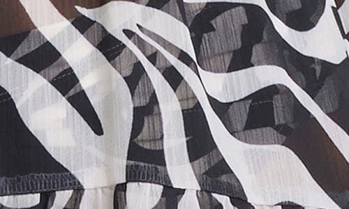 Bleu Rod Beattie Rod Beattie El Morocco Chiffon Cover-up Dress In White/black
