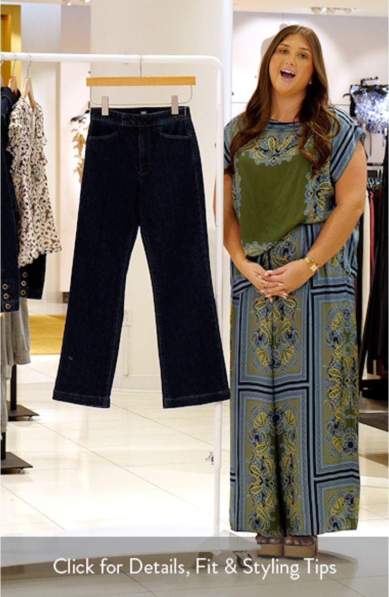 Stevie High Waist Bootcut Trouser Jeans, sales video thumbnail
