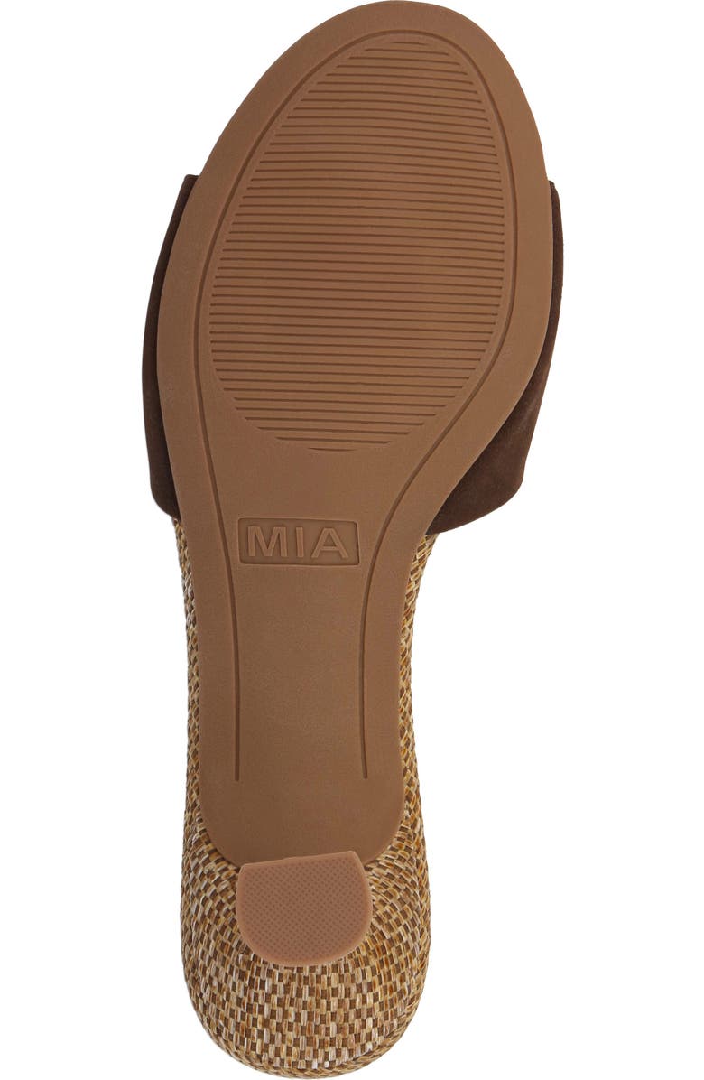 MIA Maiah Slide Sandal, Alternate, color, Chocolate