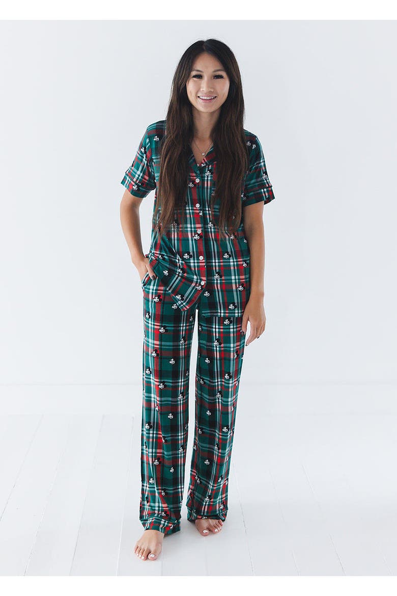 Women's Steamboat Willie Tartan Pajama Set, Alternate, color, Multicolor
