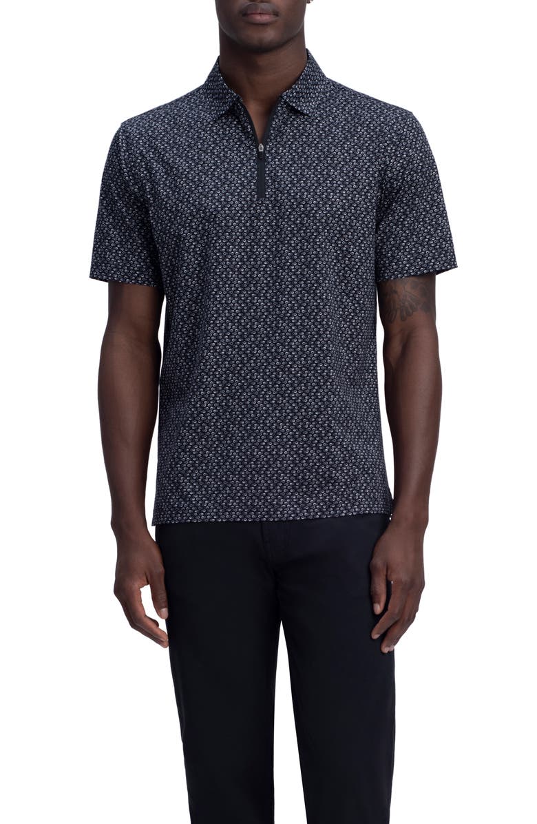 Bugatchi OoohCotton<sup>®</sup> Print Polo, Main, color, 