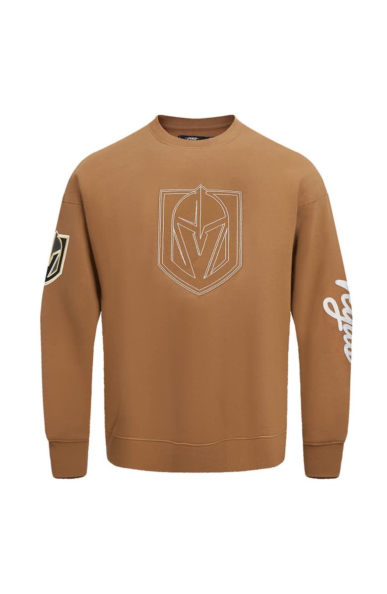 PRO STANDARD Men's Pro Standard Brown Vegas Golden Knights Paint the City Pullover Sweatshirt, Alternate, color, Brown