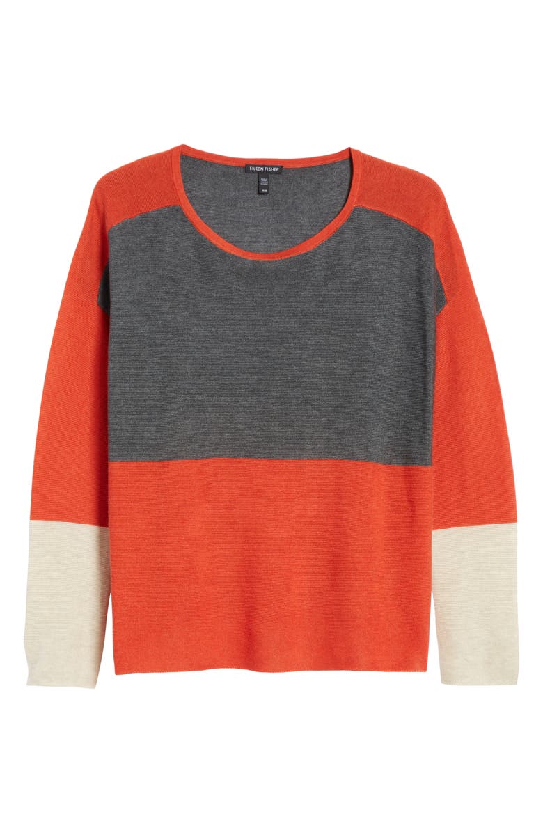 Eileen Fisher Colorblock Sweater, Alternate, color,