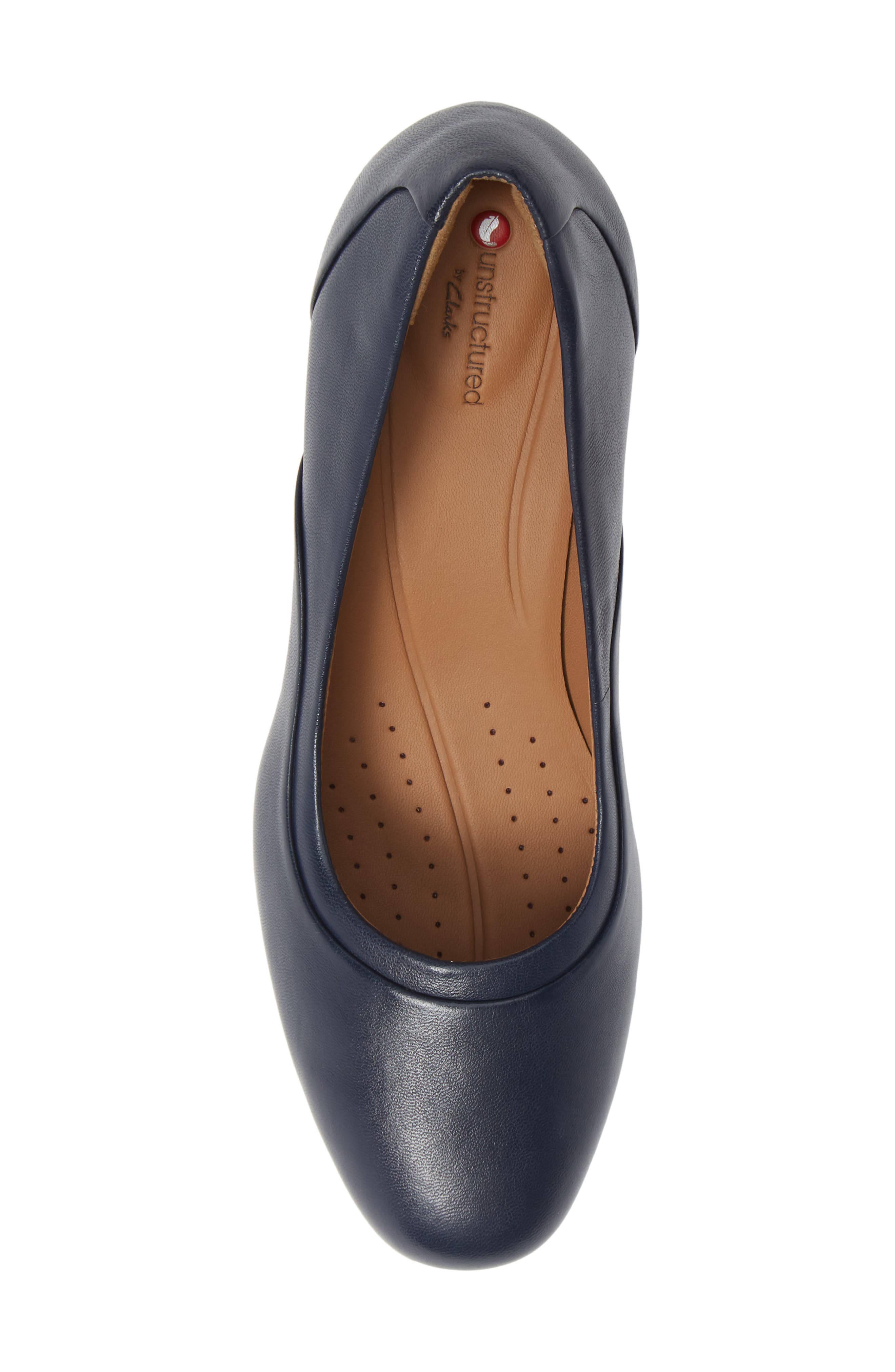 Un Cosmo Step Pump, Alternate, color, NAVY LEATHER