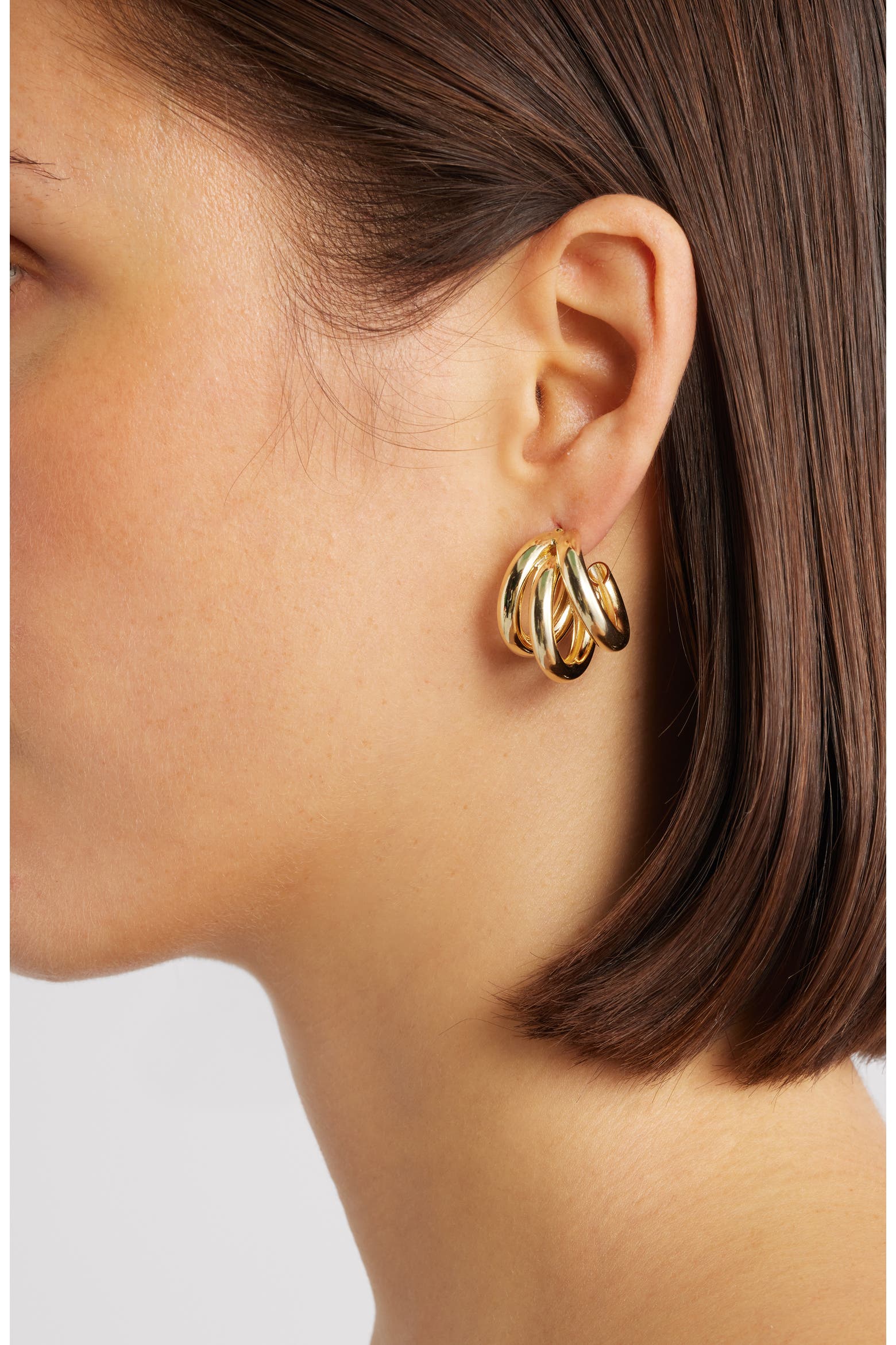 Is Rowing Good For Your Core Set & Stones Anniston Triple Row Hoop Earrings (Women) | Nordstrom