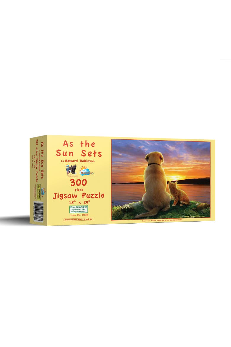 As the Sun Sets 300 piece Jigsaw Puzzle for Adults, Main, color, Multicolor