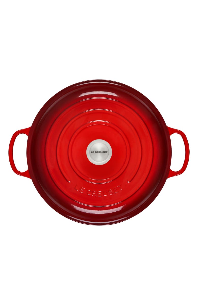 Le Creuset Signature 5-Quart Enameled Cast Iron Braiser, Main, color, Cerise