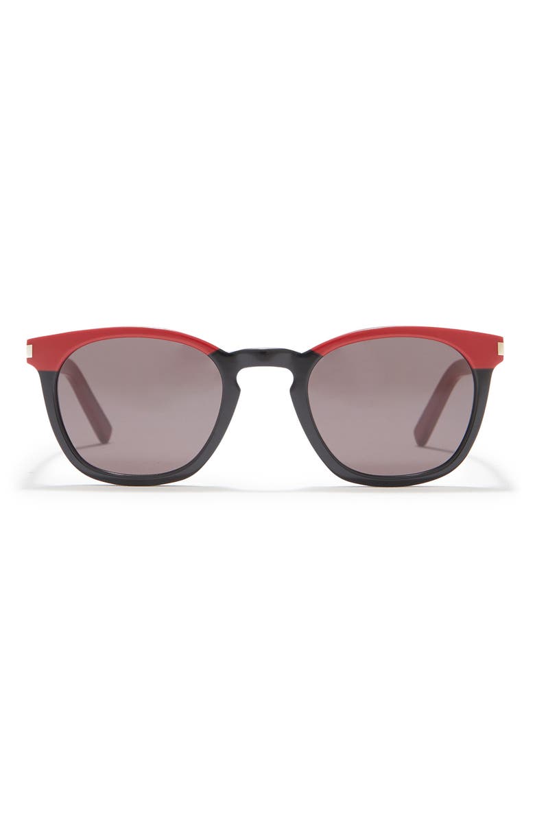 Saint Laurent 49mm Square Sunglasses, Main, color,