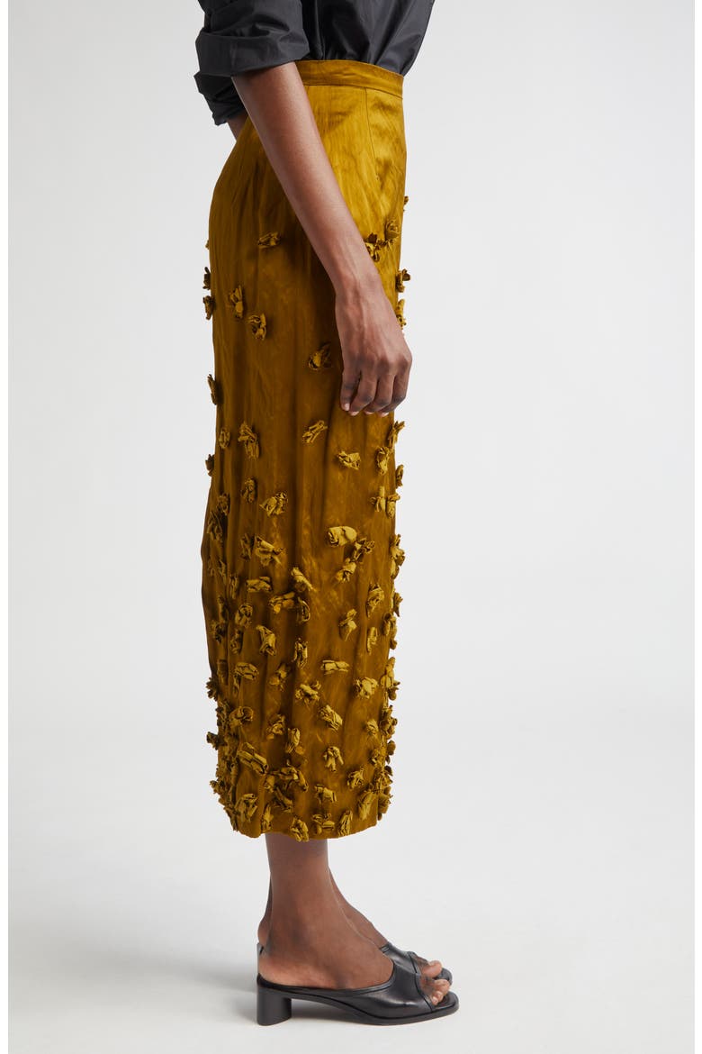 Floral Satin Skirt, Alternate, color, CACTUS