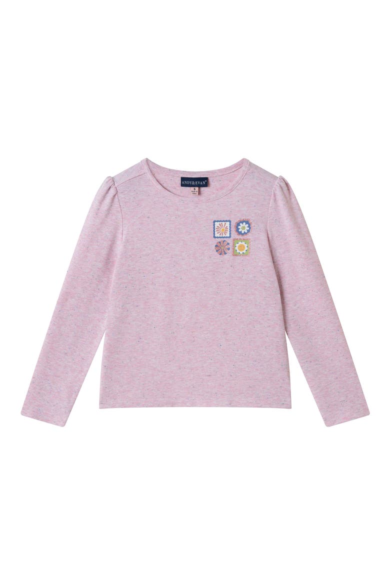 Kids' Graphic Print Long Sleeve Top, Main, color, PINK