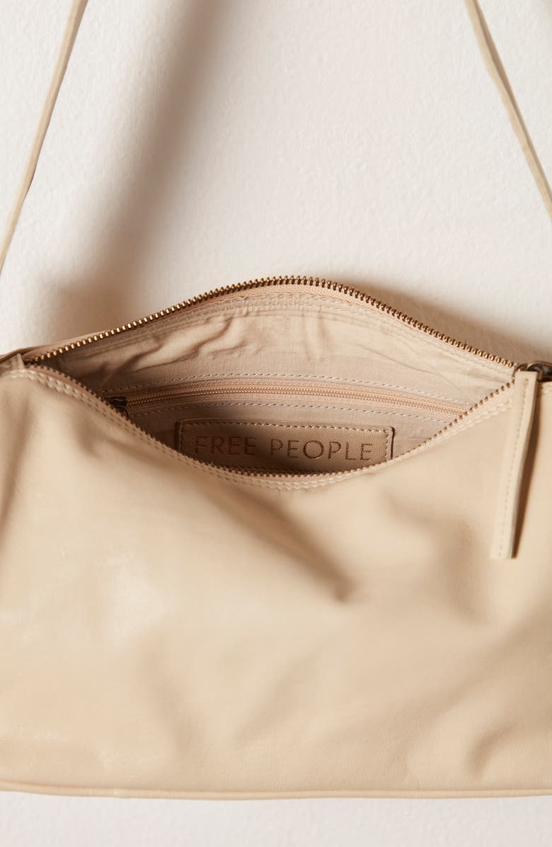 Free People Army Candy Leather Baguette Bag, Alternate, color, Sand Dollar