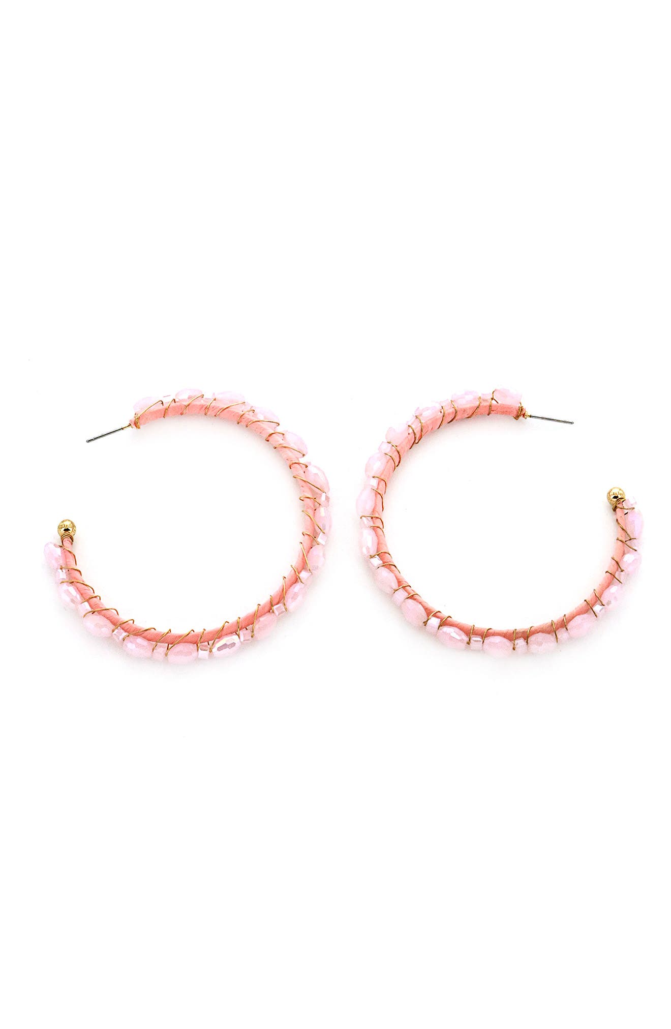 Panacea Crystal Hoop Earrings