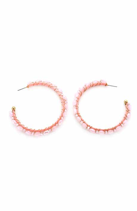 Panacea Crystal Hoop Earrings