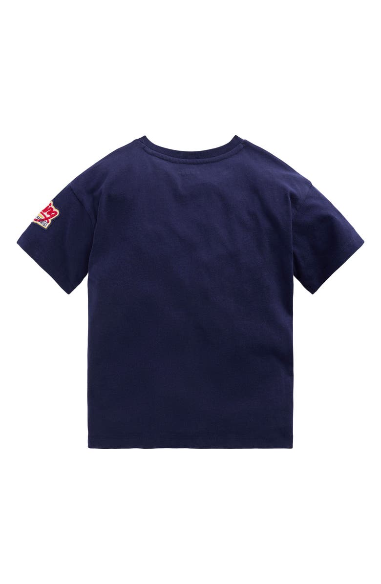 Mini Boden Kids' Short Sleeve Badge T-Shirt, Alternate, color, Navy Cars