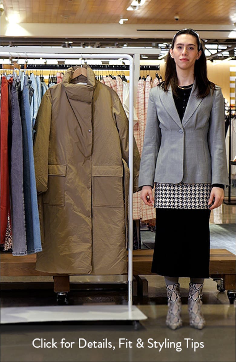 Longline Belted Puffer Jacket, sales video thumbnail