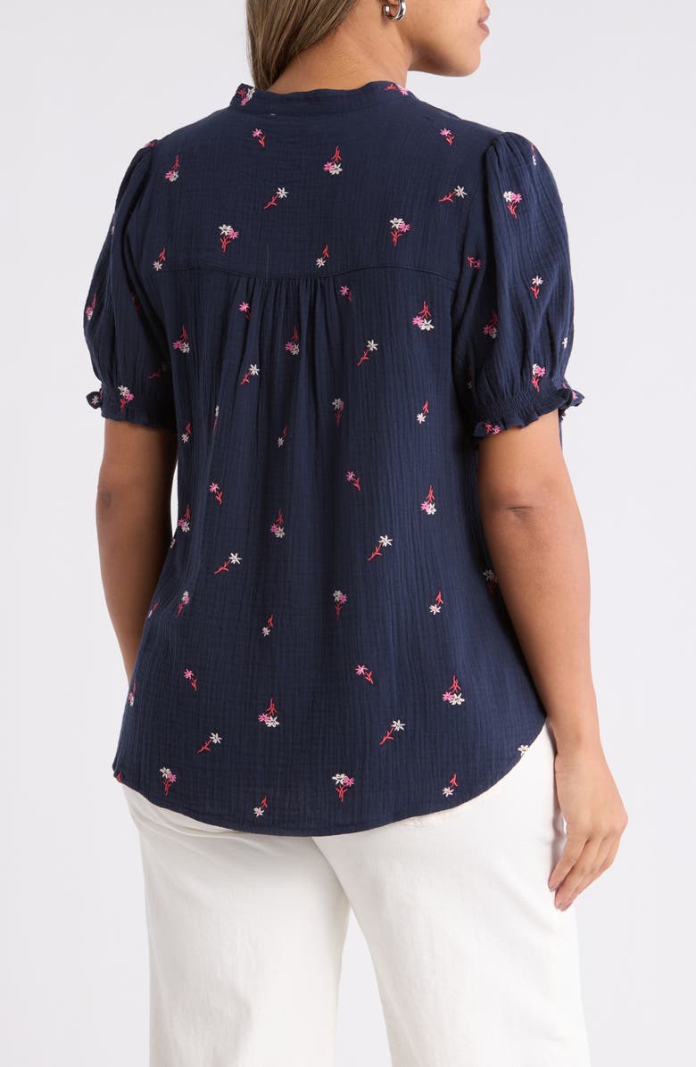 Caslon<sup>®</sup> Embroidered Popover Top, Alternate, color, 