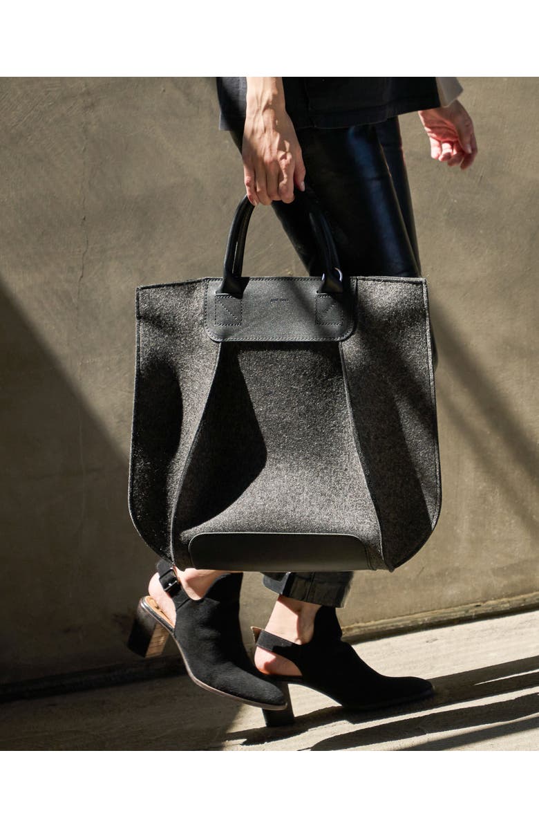 Graf Lantz Frankie Merino Wool Tote, Alternate, color, Charcoal Black