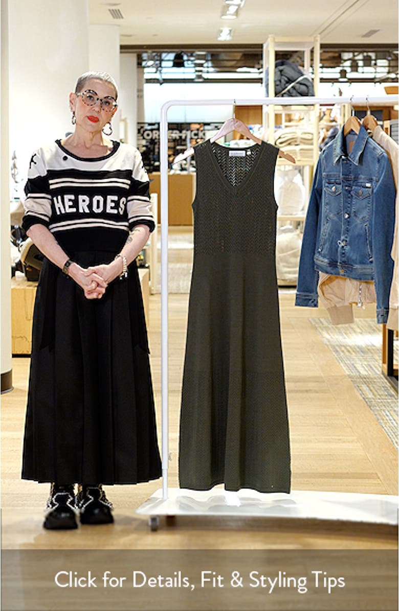 The Elena Sleeveless Sweater Midi Dress, sales video thumbnail