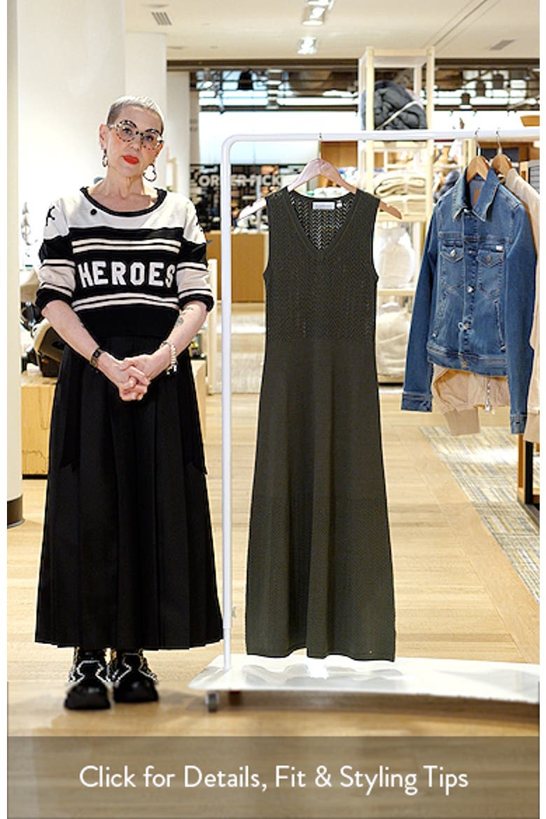 The Elena Sleeveless Sweater Midi Dress video