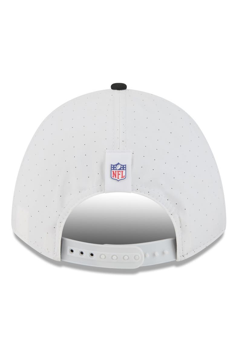Men's New Era  White/Black New Orleans Saints 2025 NFL Training Camp A-Frame 9FORTY Adjustable Hat, Alternate, color, White