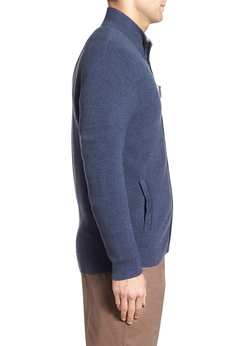 Zip Mock Sweater, Alternate, color, NAVY CHARCOAL