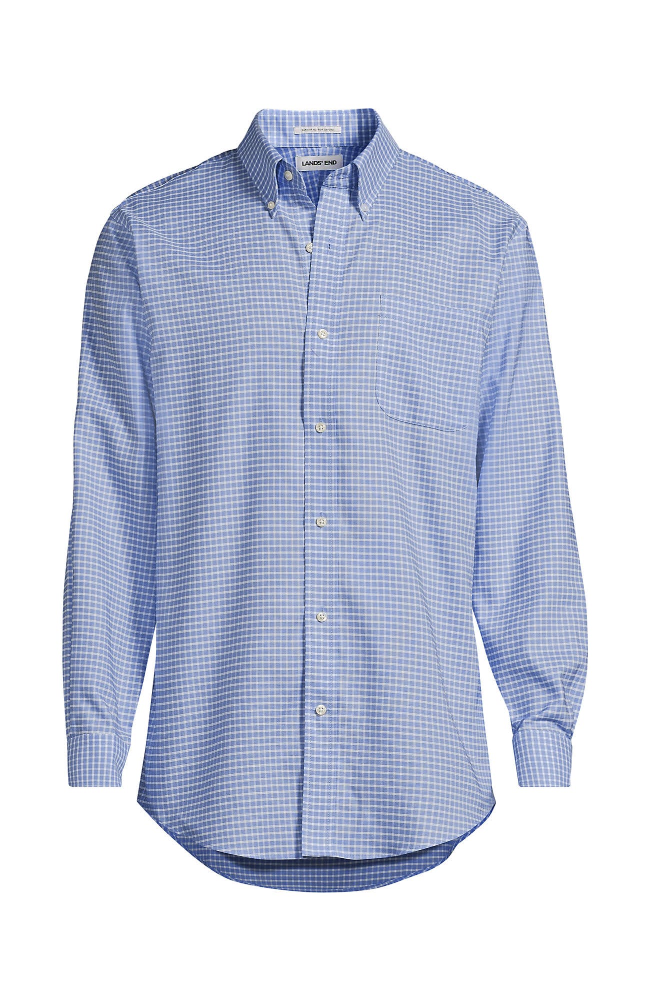 lands end dress shirts Lands' Blue Button Down Shirt thanks to U.S. LANDS' END Men's Shoreline Linen