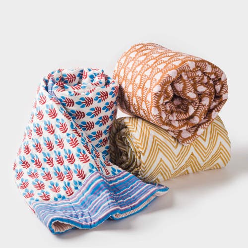 Mela Artisans Tulip Cotton Handcrafted Throw