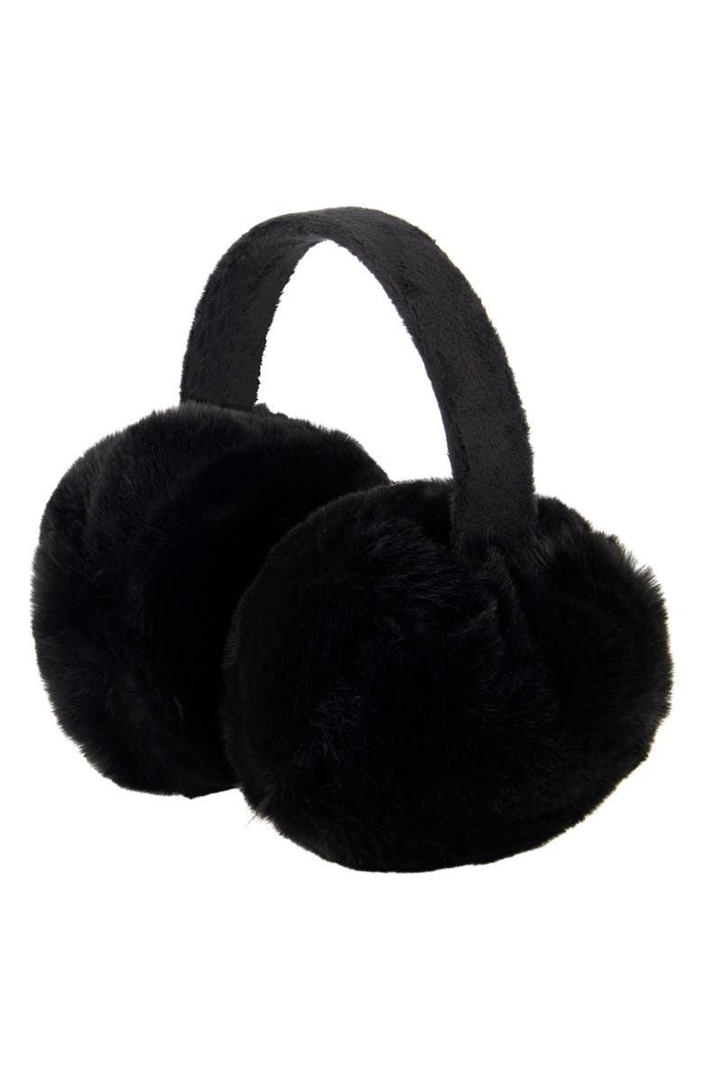 Laundry by Shelli Segal Oversize Faux Fur Earmuffs, Alternate, color,