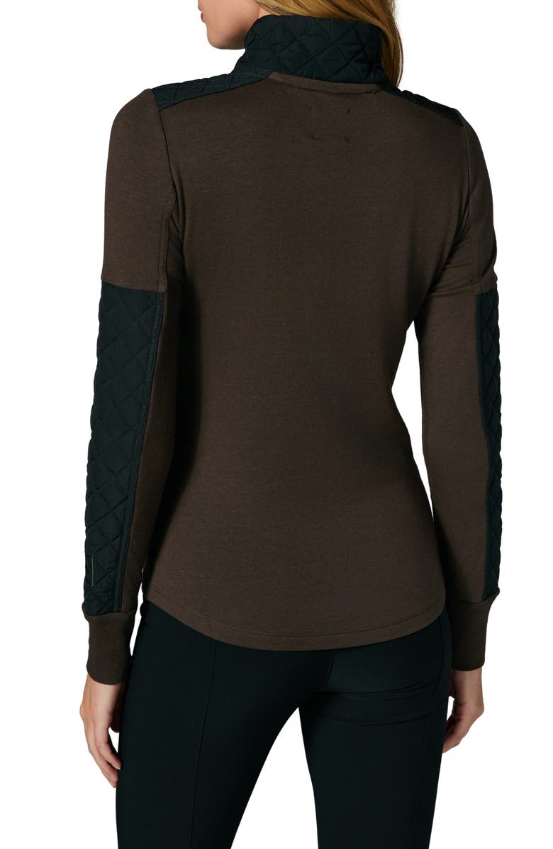 Alp N Rock Cody Quarter Zip Quilted Panel Pullover, Alternate, color,