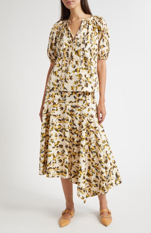 Ulla Johnson Annika High Waist Asymmetric Skirt In Black