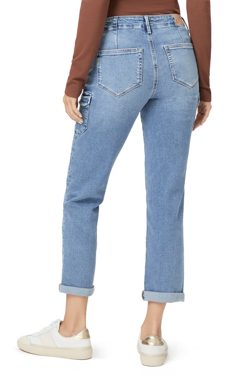 PAIGE Drew Cargo Pocket Cuffed Ankle Jeans, Alternate, color, Suli
