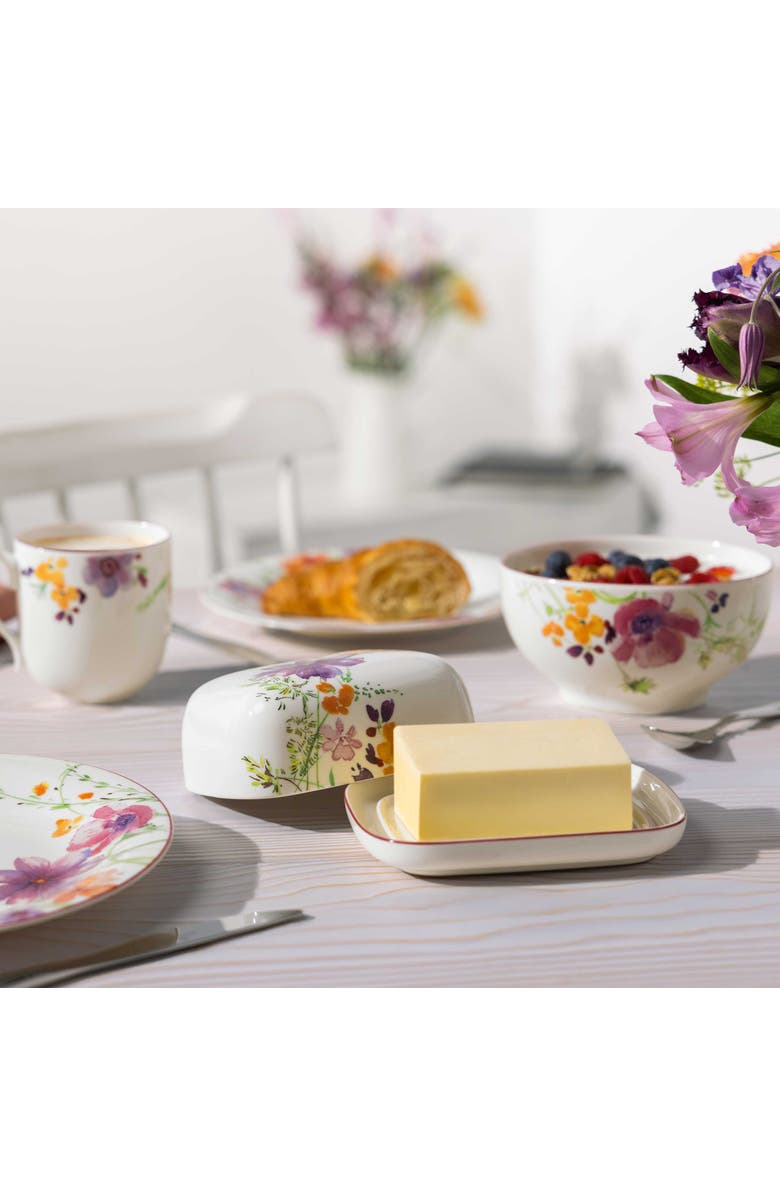 Villeroy & Boch Mariefleur Basic Covered Butterdish, Alternate, color, NO COLOR
