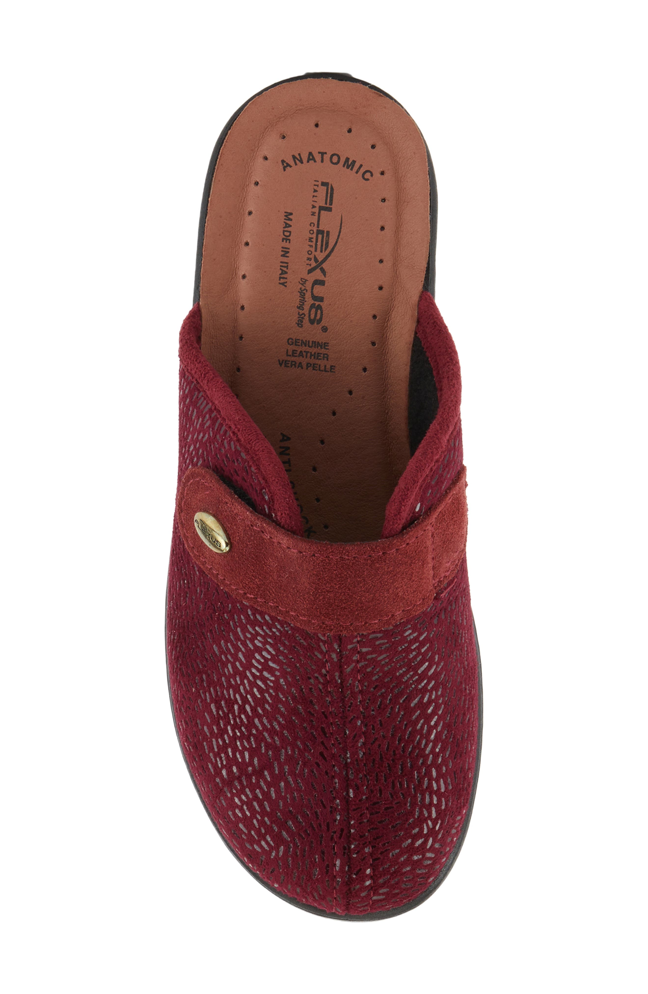 Flexus by Spring Step Merula Clog, Alternate, color, Bordeaux Multi