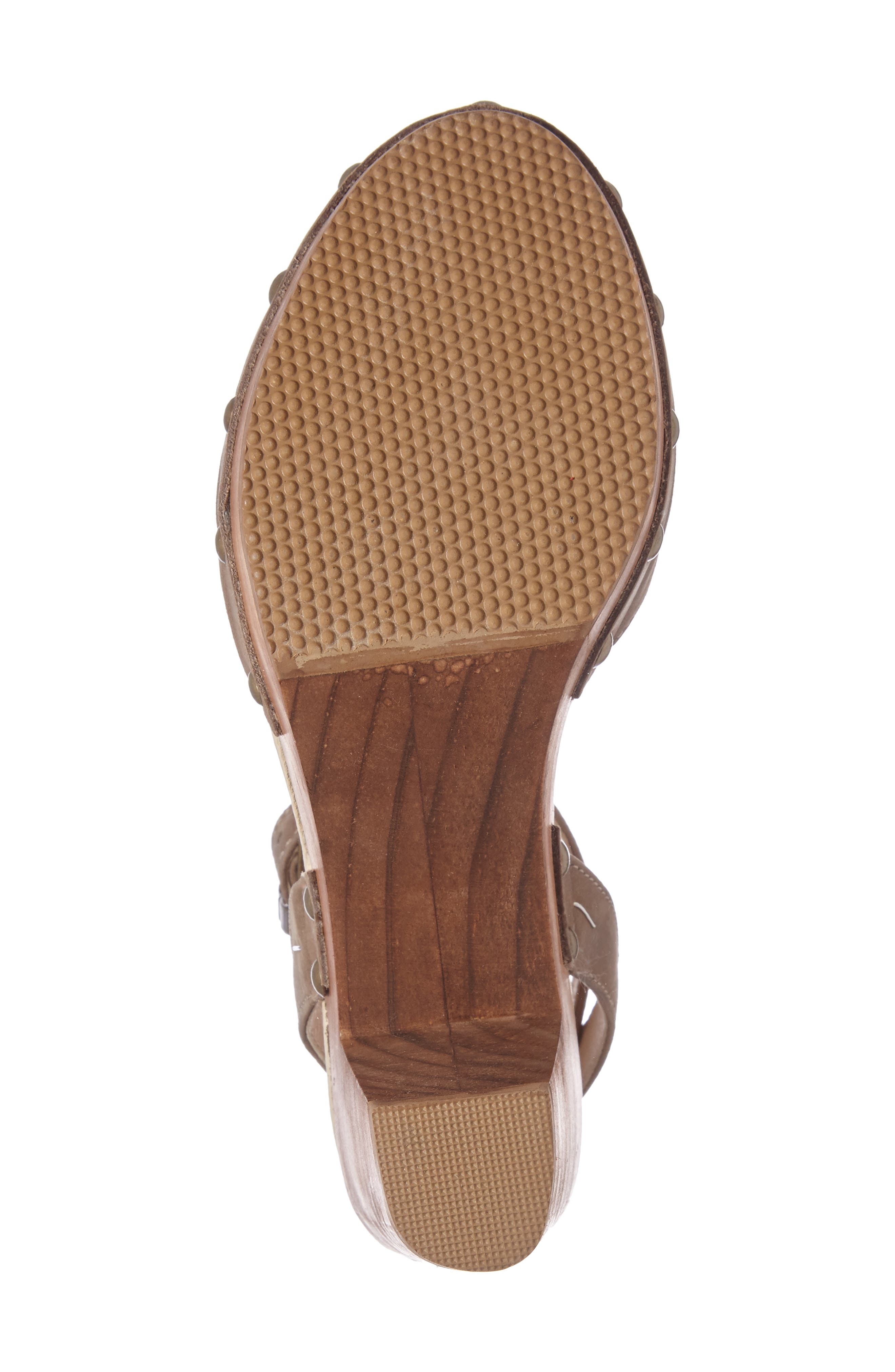 Frida Platform Sandal, Alternate, color, TAUPE LEATHER