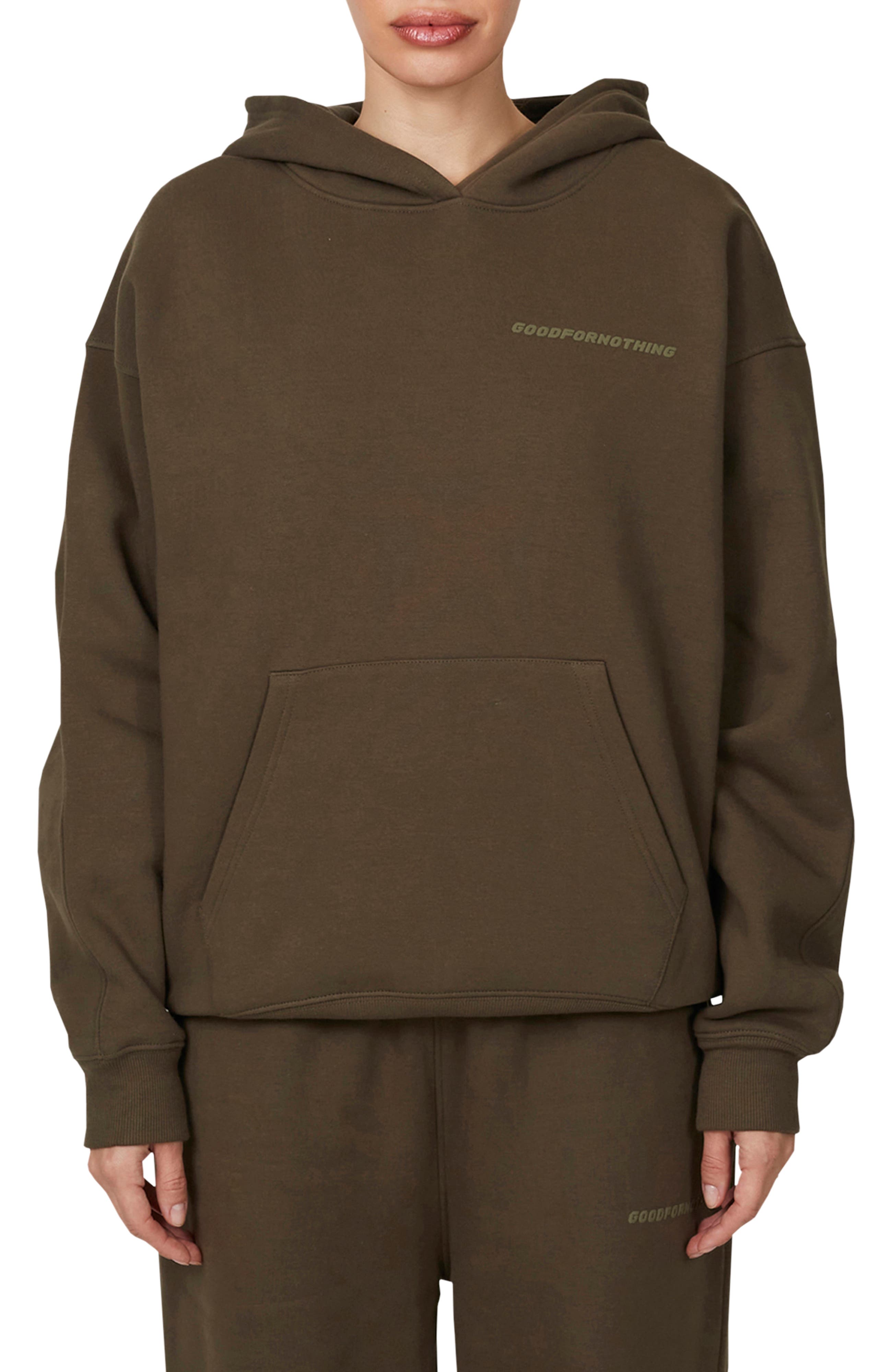 Good For Nothing Vintage  Tonal Pullover Hoodie In Brown