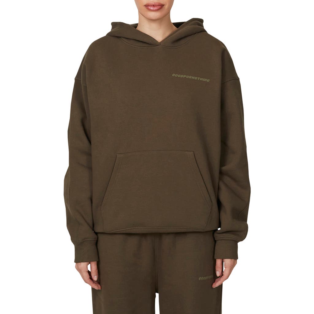 Good For Nothing Vintage Tonal Pullover Hoodie In Brown