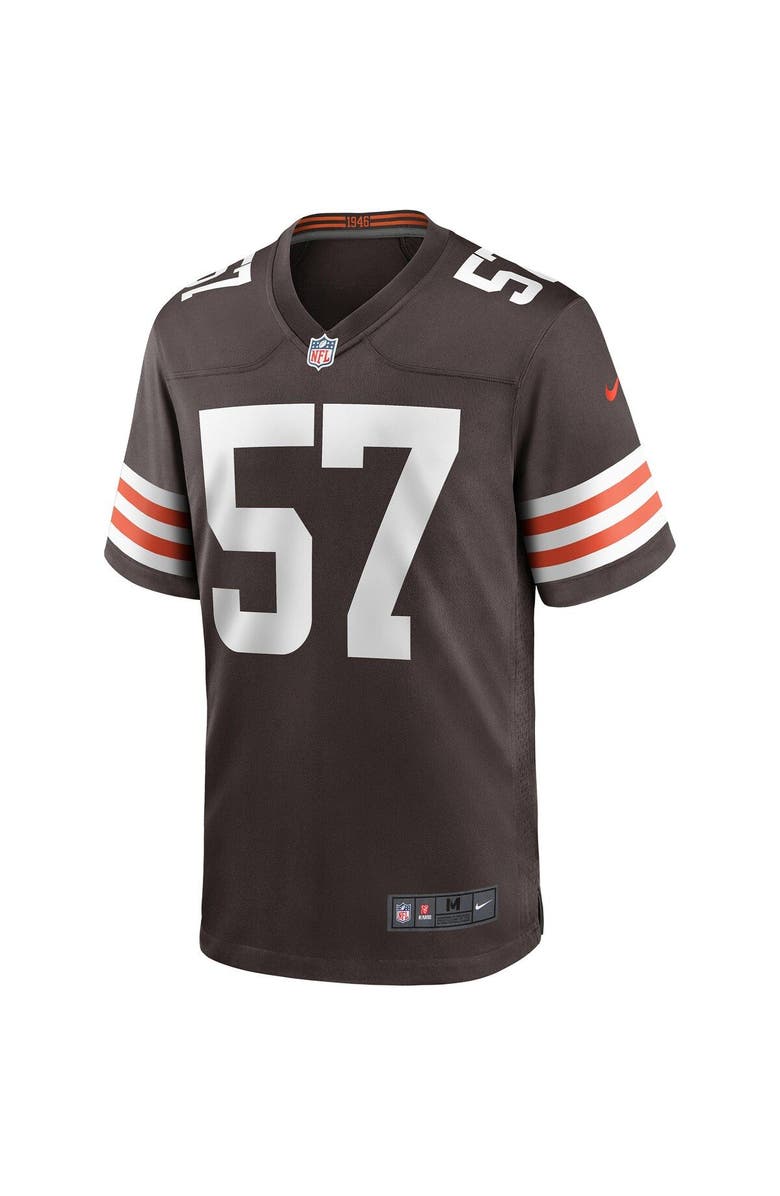 Nike Men's Nike Clay Matthews Brown Cleveland Browns Game Retired Player Jersey, Alternate, color, 