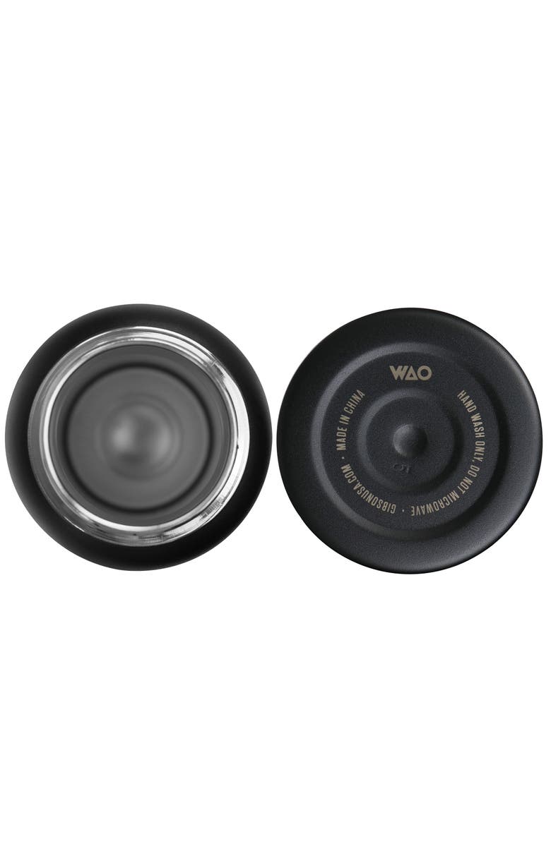 Wao 38 oz. Thermal Bottle with Lid, Alternate, color, Matte Black