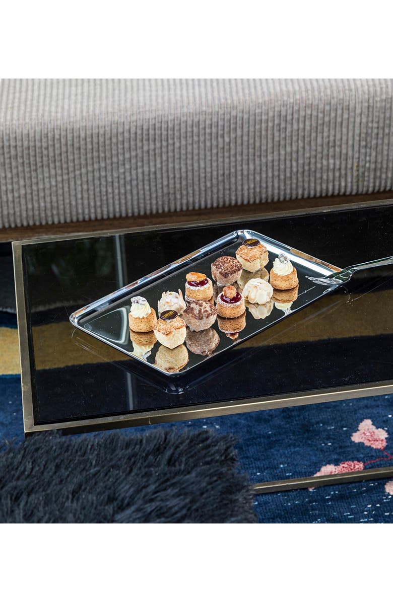 Mepra Stile By Pininfarina Rectangular Tray, Alternate, color, Silver - 18''