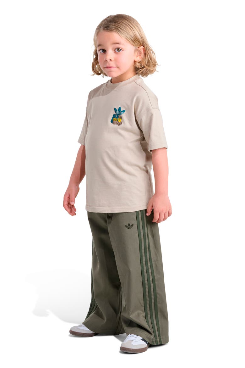 Kids' T-shirt & Woven Pants Set, Main, color, LIGHT BEIGE